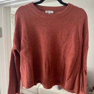 Madewell Cozy Brick Crewneck Sweater
